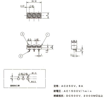 端子台・カスタム端子台　仕様